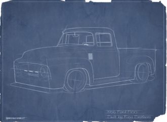 Ringbrothers showing 1956 Ford F-100 restomod at SEMA