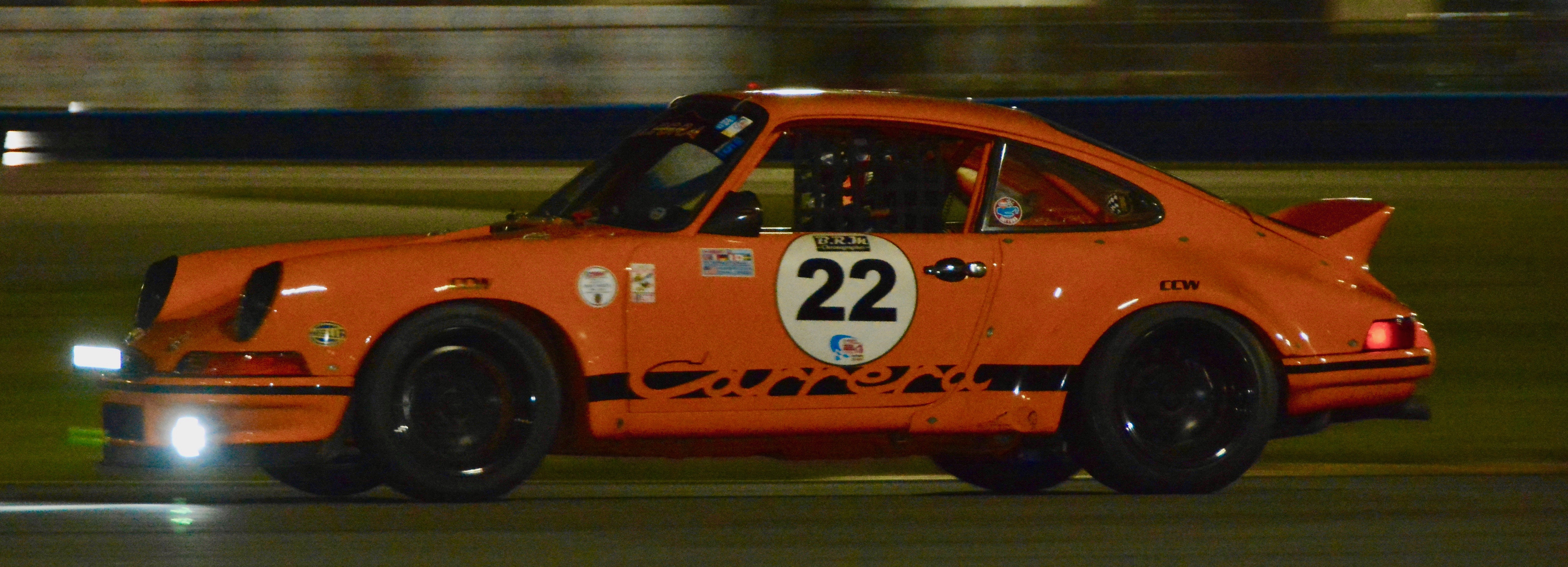Daytona vintage race cars shine bright in the dark of night | ClassicCars 