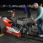 Ridge Route Terrors dragster fires up #7731-Howard Koby photo