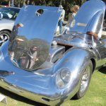 One of the hand-built Porsche creations by Chris Runge in polished aluminum