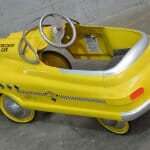 yellow taxi pedal car Brightwells auction