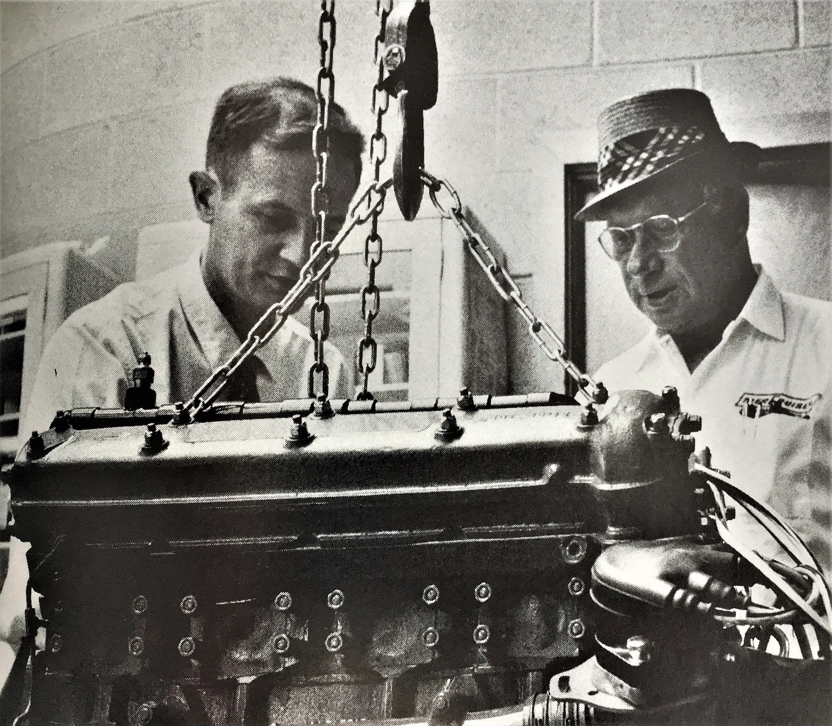 Charlie Strang (left) worked in the shadows of irrepressible Mercury Marine owner Carl Kiekhaefer (right).