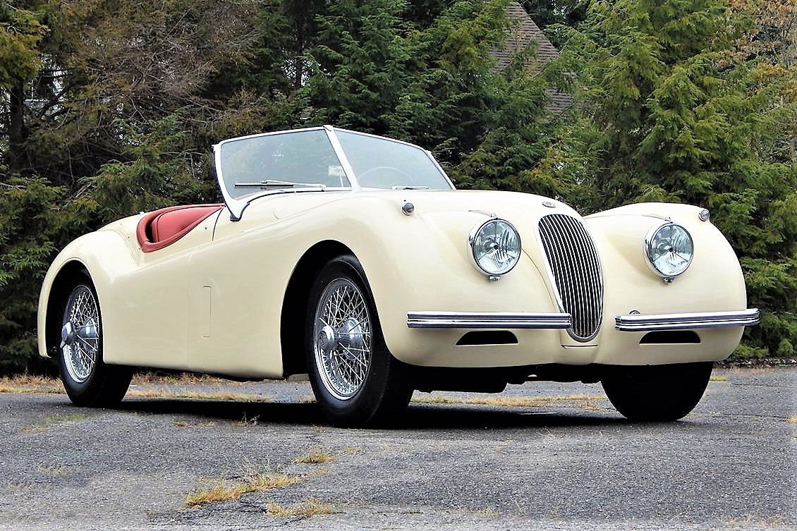 The newlyweds would look splendid motoring off in this sporty Jaguar
