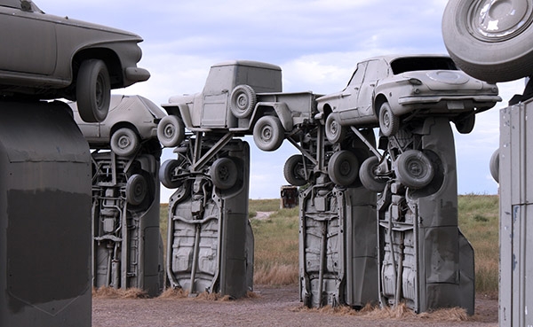 Carhenge is one of a handful of Stonehenge-inspired attractions in the United States. | Carhenge photo