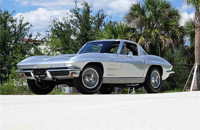This 1963 Chevrolet Corvette split window coupe will be on the auction block at Barrett-Jackson's Northeast auction June 20-23. | Barrett-Jackson photo