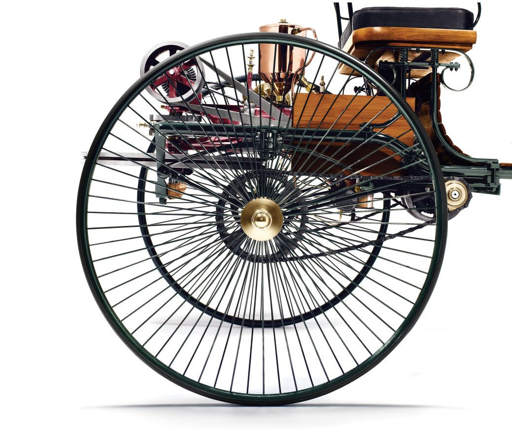 This replica of the Mercedes-Benz Patent Motorwagen is for sale. | Mercedes-Benz photo