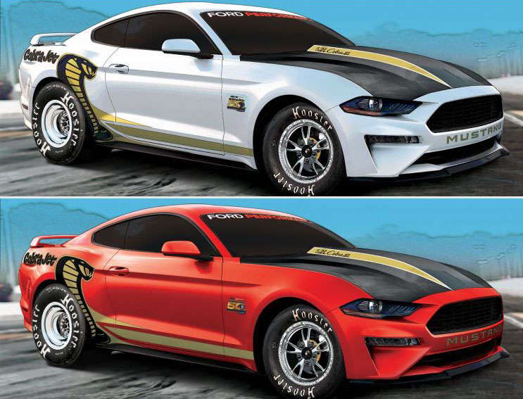 The 2018 Cobra Jet will be available in both Race Red or Oxford White. | Ford Motor Company photo