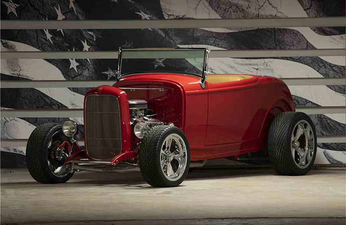 This custom 1932 custom Ford roadster will be on the block at Barrett-Jackson's Northeast auction in Uncasville, Connecticut that runs June 20-23. | Barrett-Jackson photo