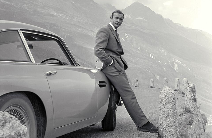 Another look at Sean Connery standing next to the DB5, which is regarded as one of the most iconic James Bond cars. | Facebook photo