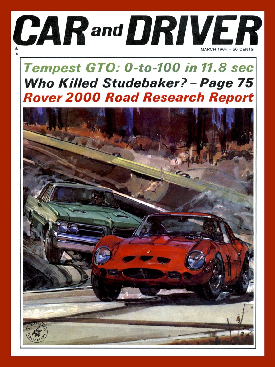The "GTO vs. GTO" cover on the March 1964 cover of Car and Driver only added more fuel to the muscle car fire. | Car and Driver photo