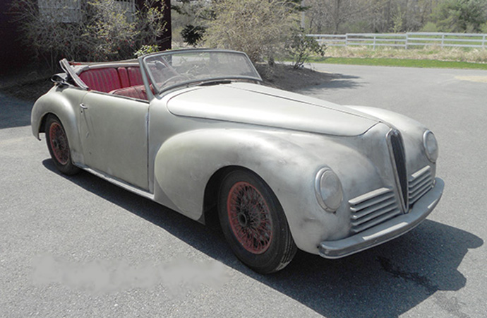 Bayberry Vintage Autos is restoring this 1944 Alfa Romeo 6C 2500 Sport Pinin Farina Cabriolet that was once going to be owned by a Nazi officer. | Bayberry Vintage Autos photo