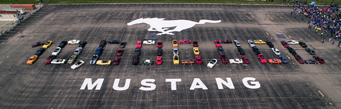 The milestone was spelled out. | Ford Motor Company photo