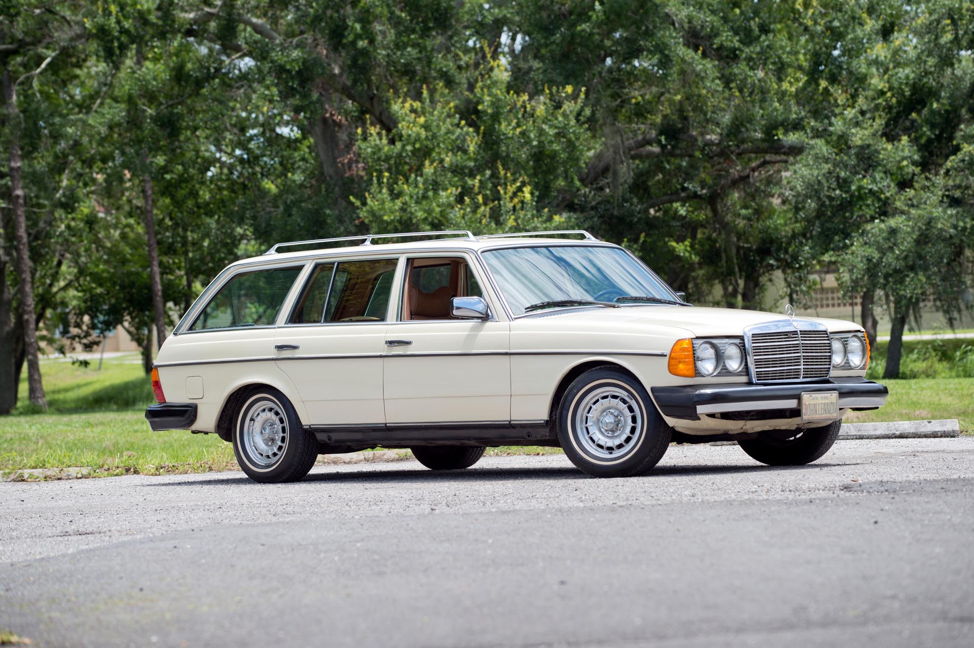 Lennon's car is also believed to be the first Mercedes-Benz Turbodiesel Estate Wagon imported into the United States. | Worldwide Auctioneers photo