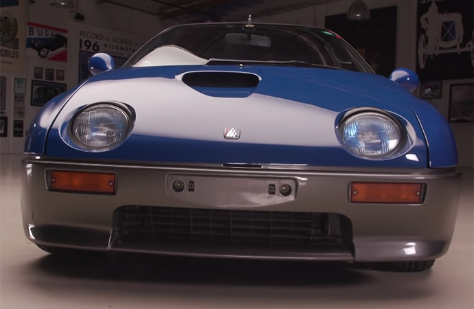 Something completely different dropped by for the latest episode of Jay Leno's Garage. It was a 1992 Mazda Autozam AZ-1. Never heard of it? Most Americans haven't. | Screenshot