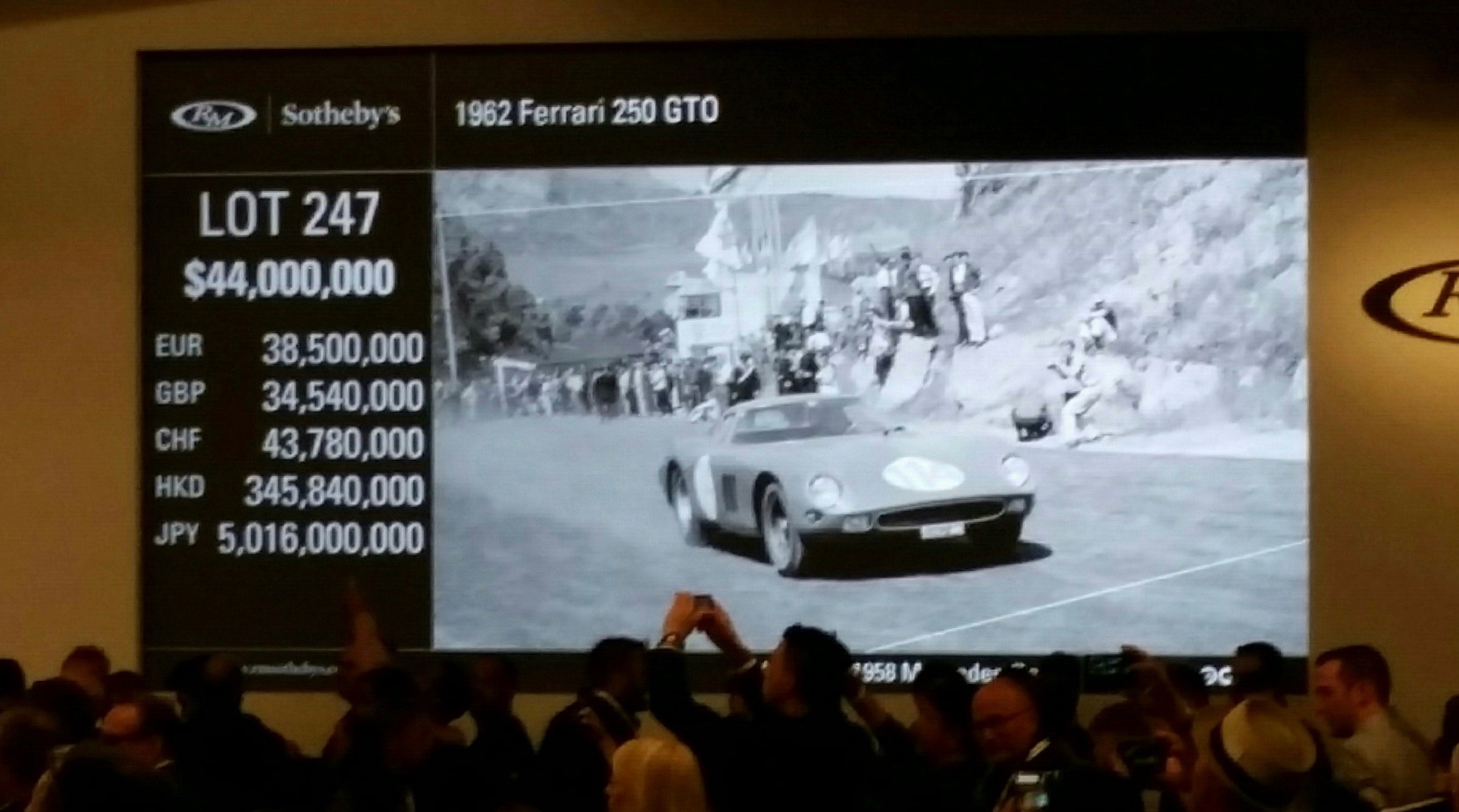 Ferrari GTO, Ferrari GTO sells for world record $48.4 million at Monterey auction, ClassicCars.com Journal