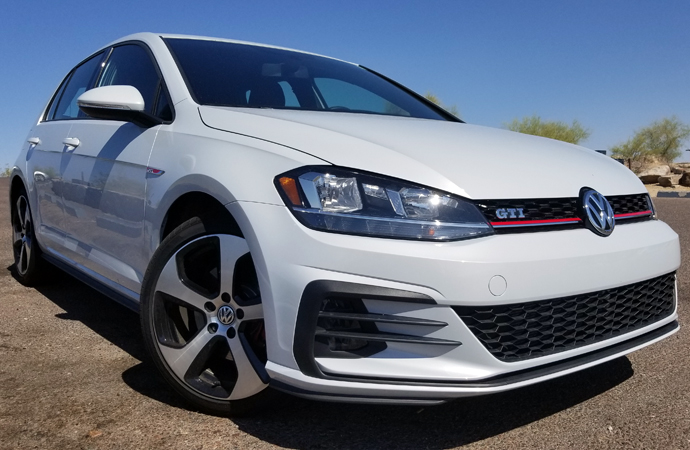 Volkswagen wasn't shy about slapping the GTI logo around the car. Given its long history, that's a good thing. | Carter Nacke photo