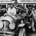 Woolf Barnato and Bernard Rubin with winning Bentley at Le Mans 1928. Image shot 1928. Exact date unknown.