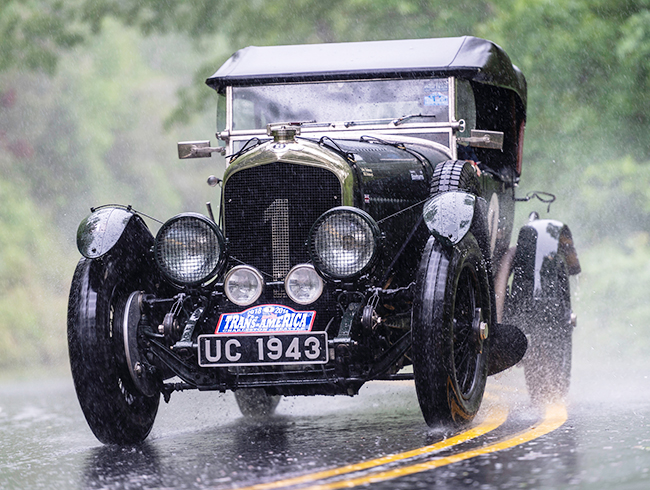 A British couple successfully drove this 1927 Bentley 4 1/2 across the United States. | Gerard Brown photo