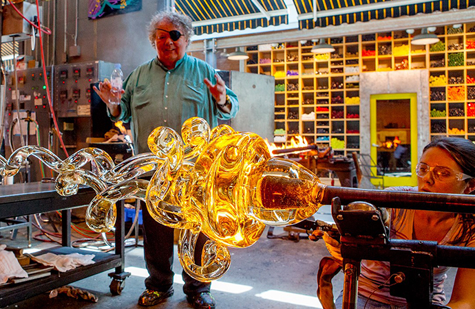Artist Dale Chihuly, known best for his incredible glassblowing skills, recently donated three classic cars to LeMays-America's Car Museum. | Dale Chihuly photo