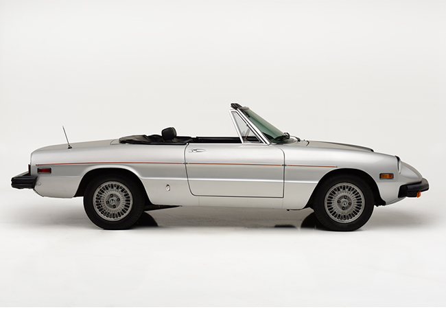 This 1976 Alfa Romeo was once owned by boxing legend Muhammad Ali and will be up for sale at Barrett-Jackson's Las Vegas auction. | Barrett-Jackson photo