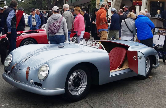 This gorgeous 1951 Sauter Porsche 356 roadster was just one of many great cars at the Concours on the Avenue in Carmel-by-the-Sea, California on Tuesday, August 21, 2018. | Rebecca Nguyen photo