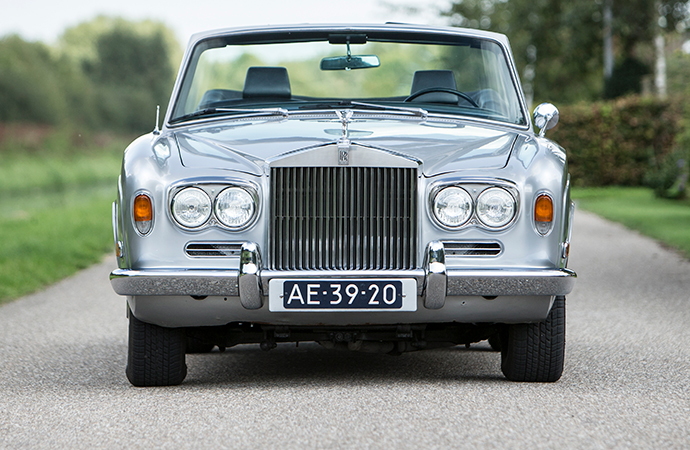 Drive like a champ: This 1970 Rolls-Royce Silver Shadow Mulliner Park Ward convertible formerly owned by late boxing legend Muhammad Ali will be auctioned off by Bonhams at a sale in Belgium in October. | Bonhams photo