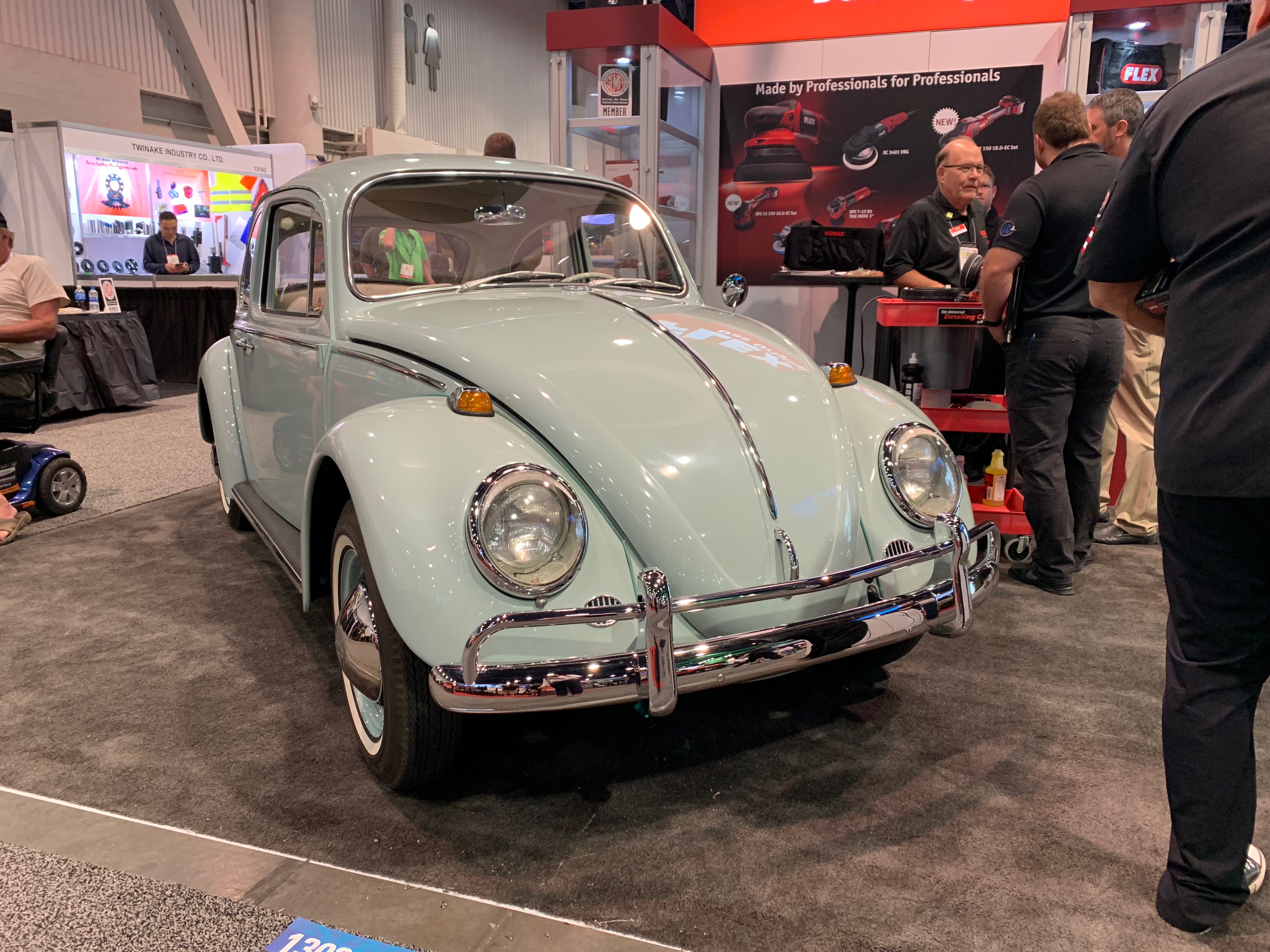 Unlike a lot of cars at SEMA, this lovely Beetle had an actual for-sale sign in the window. | Carter Nacke photo