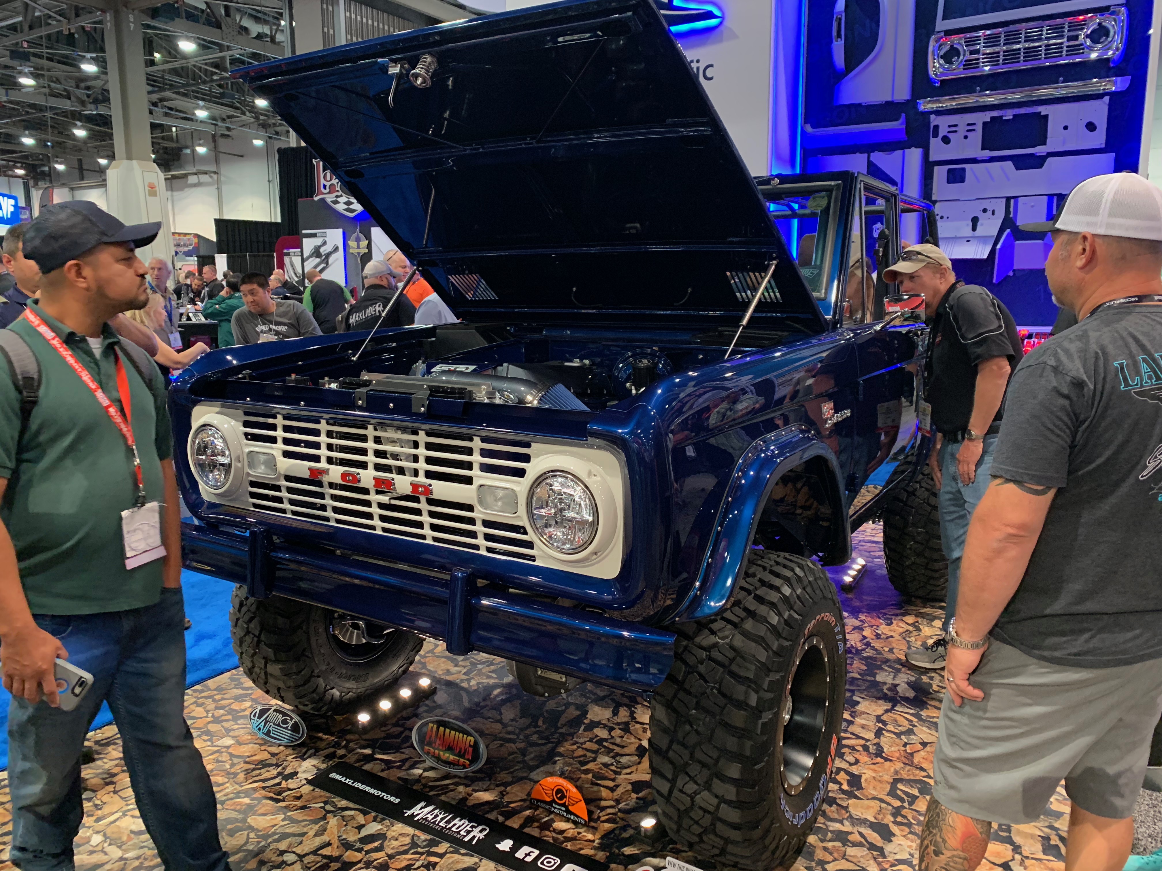 Ford Broncos, like this one at the United Pacific Industries booth, scattered the 2018 SEMA Show floor. I'm a fan and stopped to look more than I should have. | Carter Nacke photo