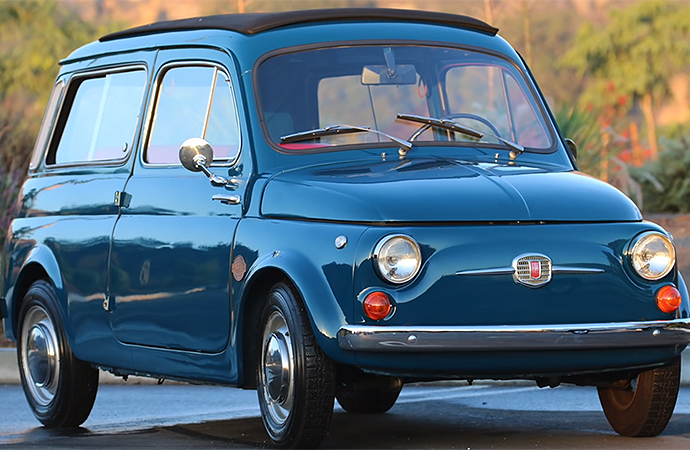 Icon has installed an electric powertrain in this 1966 Derelict Fiat 500 Giardiniera. | Screenshot