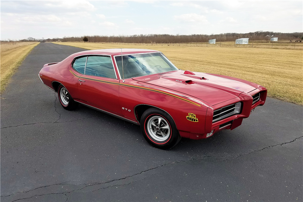 This 1969 Pontiac GTO Judge Ram Air III will be offered at the Barrett-Jackson auction in Scottsdale. | Barrett-Jackson photos