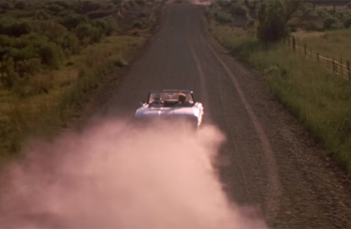 Thelma and Louise features a car driving off into the sunset in more way than one. | Metro Goldwyn Mayer