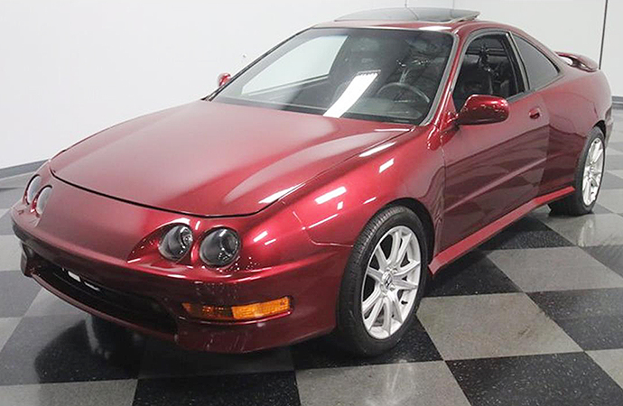 This 1991 Acura Integra, which houses a massive Cadillac V8 in the hatch, was the most-viewed car on ClassicCars.com in 2018. | ClassicCars.com photos