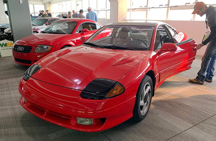 I had to take a peek inside this Dodge Stealth, one of my favorite cars at the 2019 Future Classic Car Show. | Nick Calderone photos