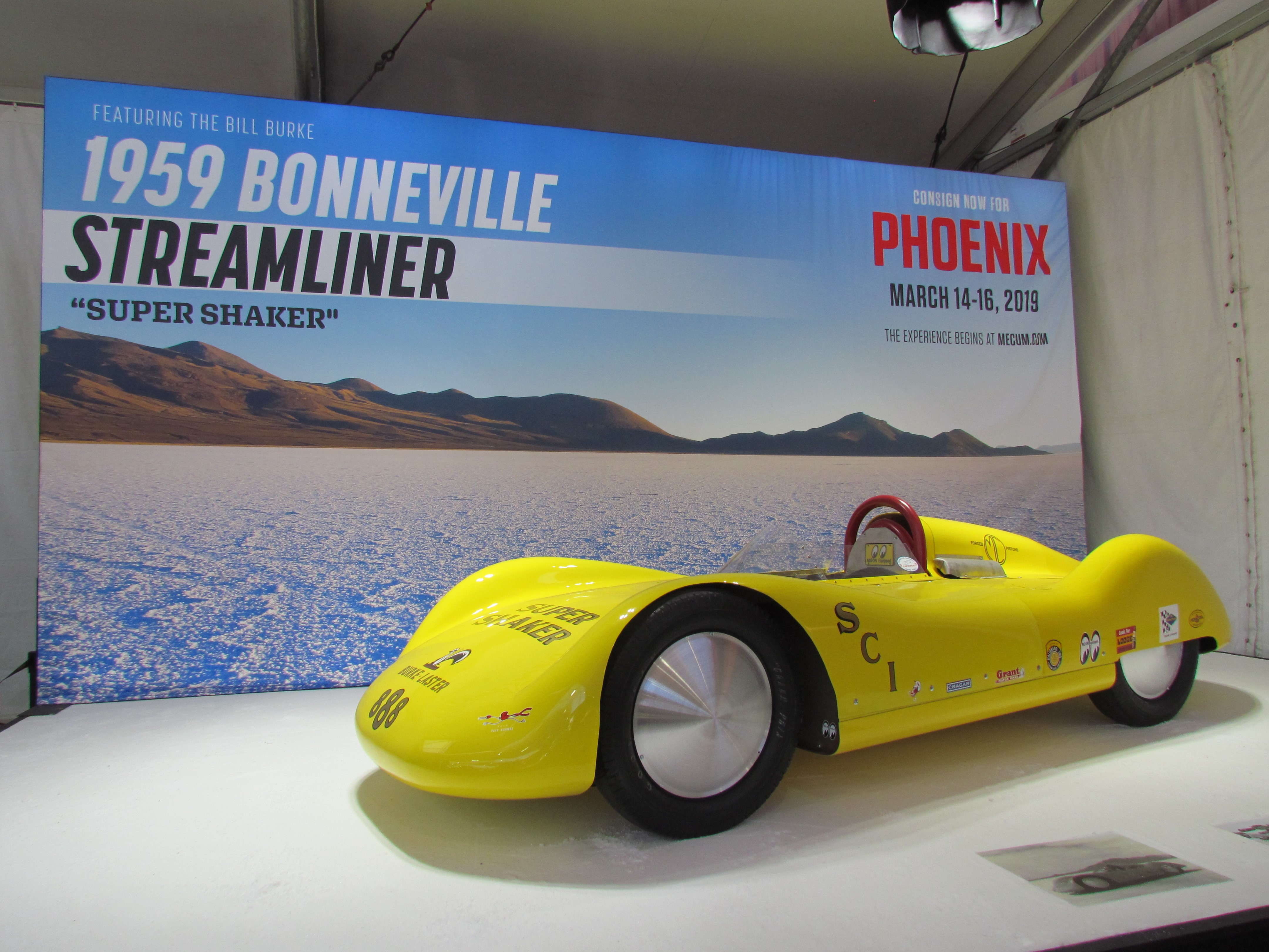 Mecum took the Super Shaker on a brief tour to promote its inaugural Phoenix sale. | Larry Edsall photo