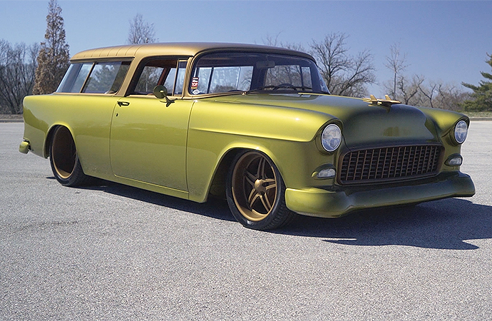 Meet Gone Mad, the 1955 Chevrolet Nomad built by Noah Alexander and Classic Car Studio. | Screenshot