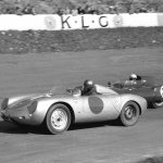 Julius Voigt-Nielsen fights Gordon Jones and his Lotus 11 for the lead at Roskilde, Denmark in April of 1957.