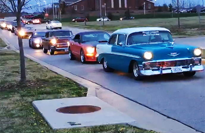 A classic car club in Joplin, Missouri recently continued a tradition of giving special education students rides to prom. | Screenshot