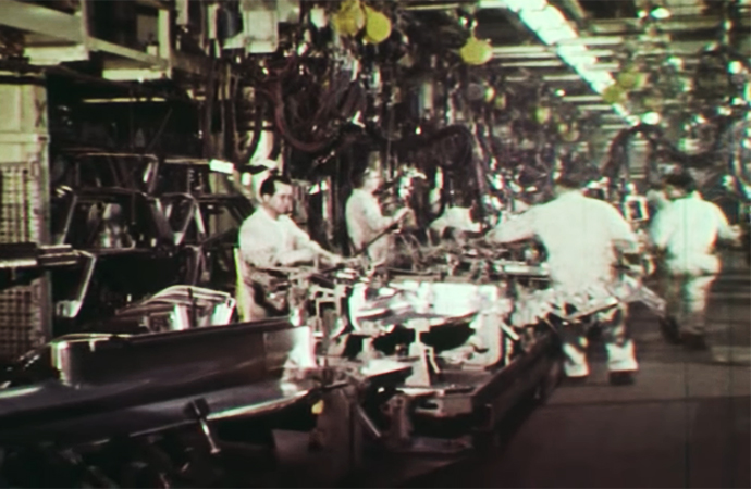 A remastered video lets us take a look inside Ford's famed Rouge River plant in Dearborn, Michigan. | Screenshot