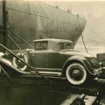 (47) 1929 Cord L-29 Cabriolet, being loaded on the S.S. Leviatha