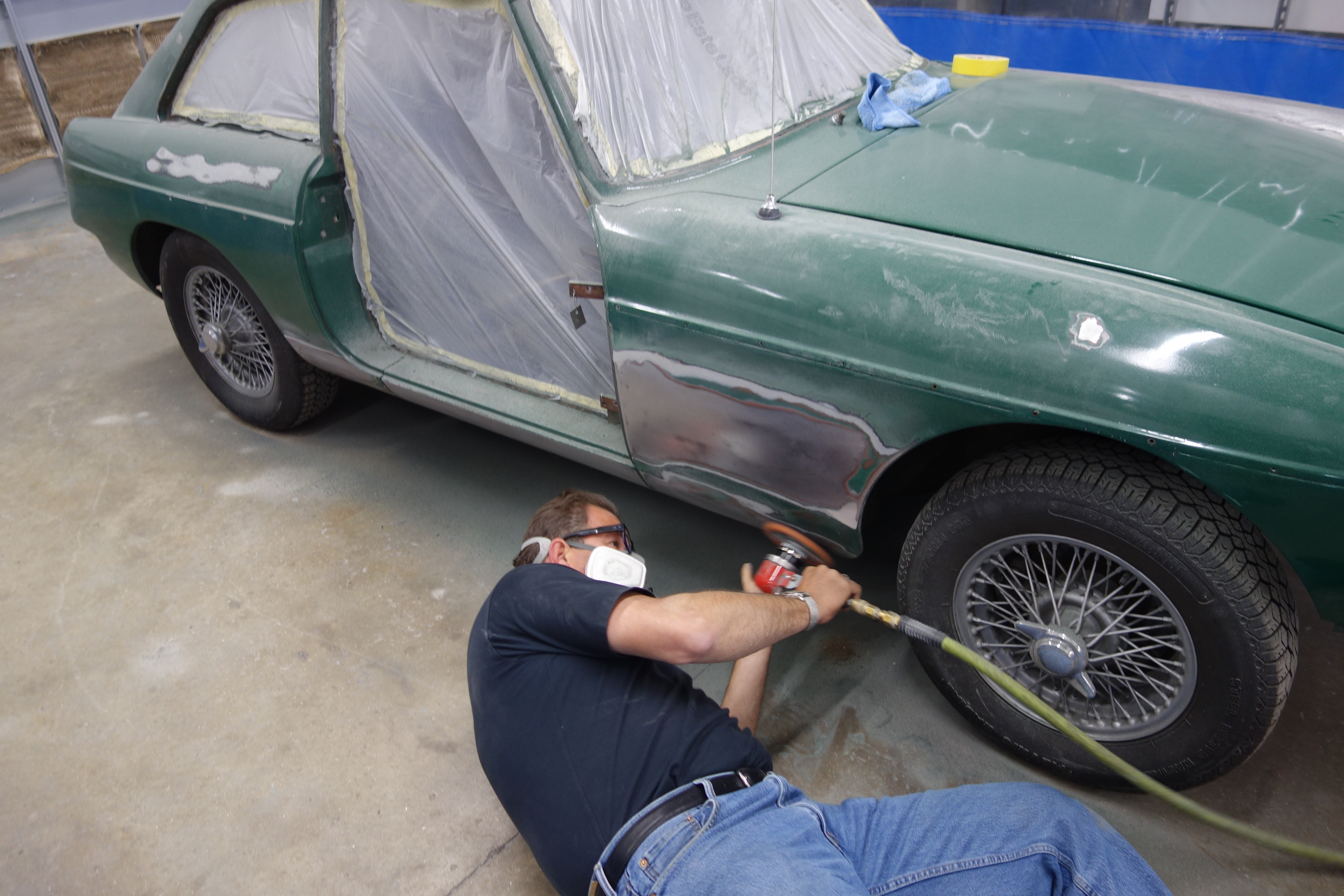 MGB restoration, Sanding reveals another blemish as the MGB GT restoration stalls, ClassicCars.com Journal