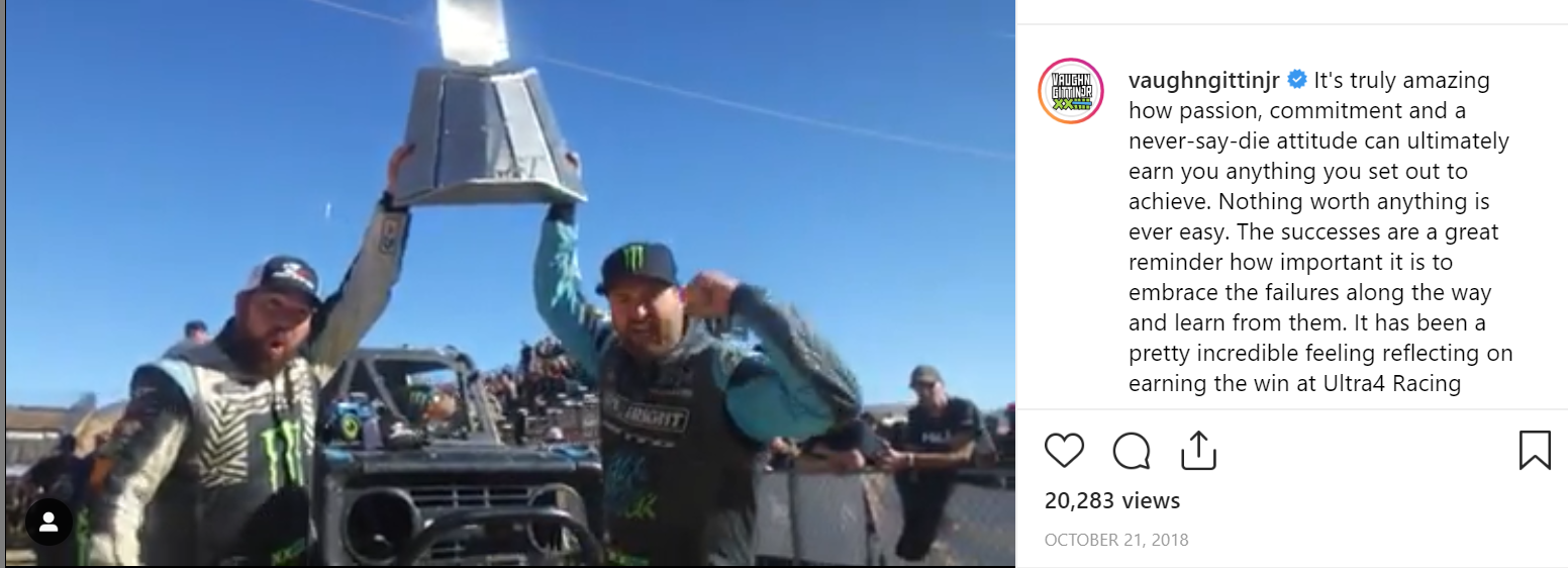 Vaughn Gittin Jr win at Ultra4 Racing Nationals and the earning the overall 4500 Class Ultra 4 East Coast Championship in 2018