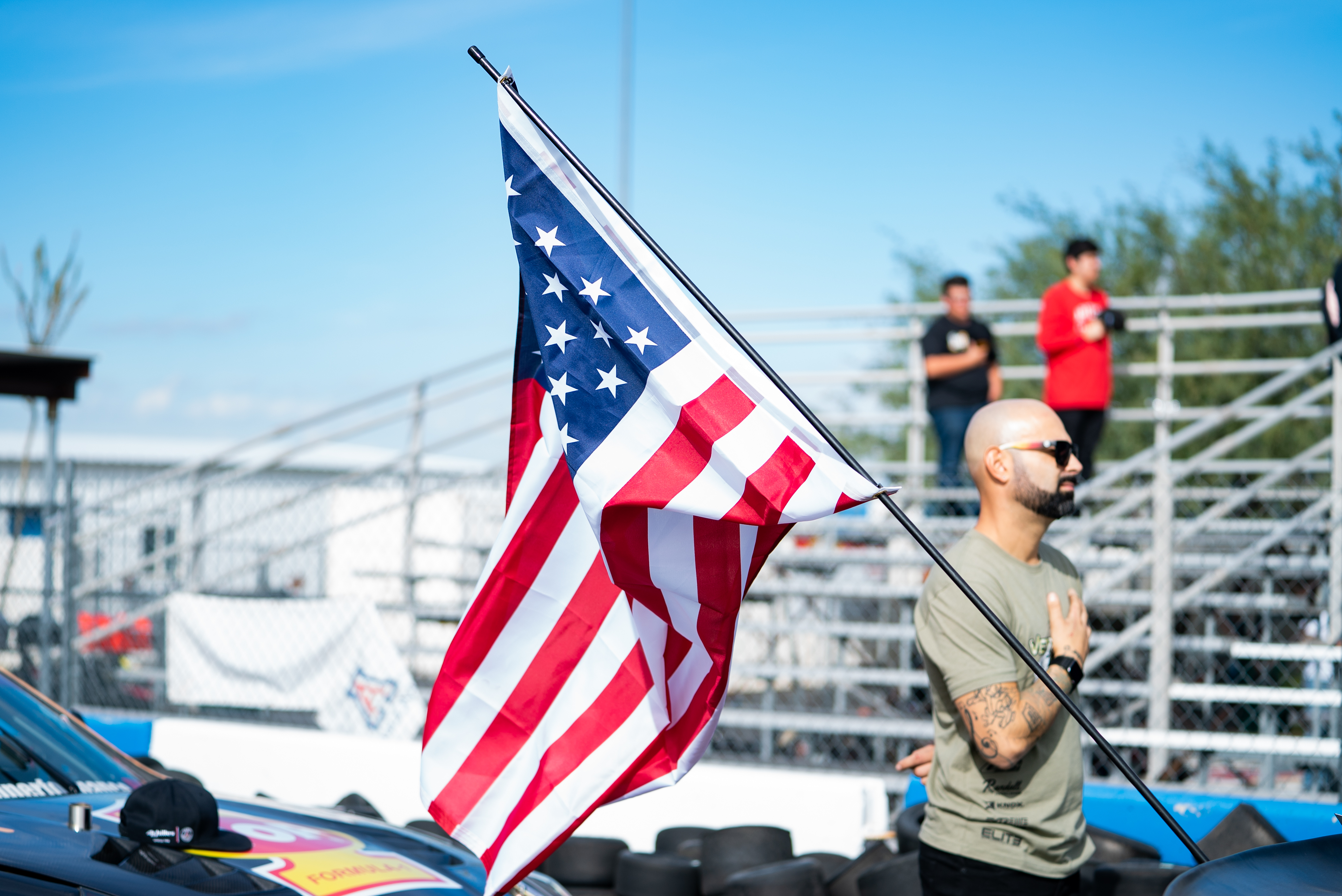 Drift drivers give veterans a healthy dose of adrenaline with ride alongs on track | Rebecca Nguyen photos